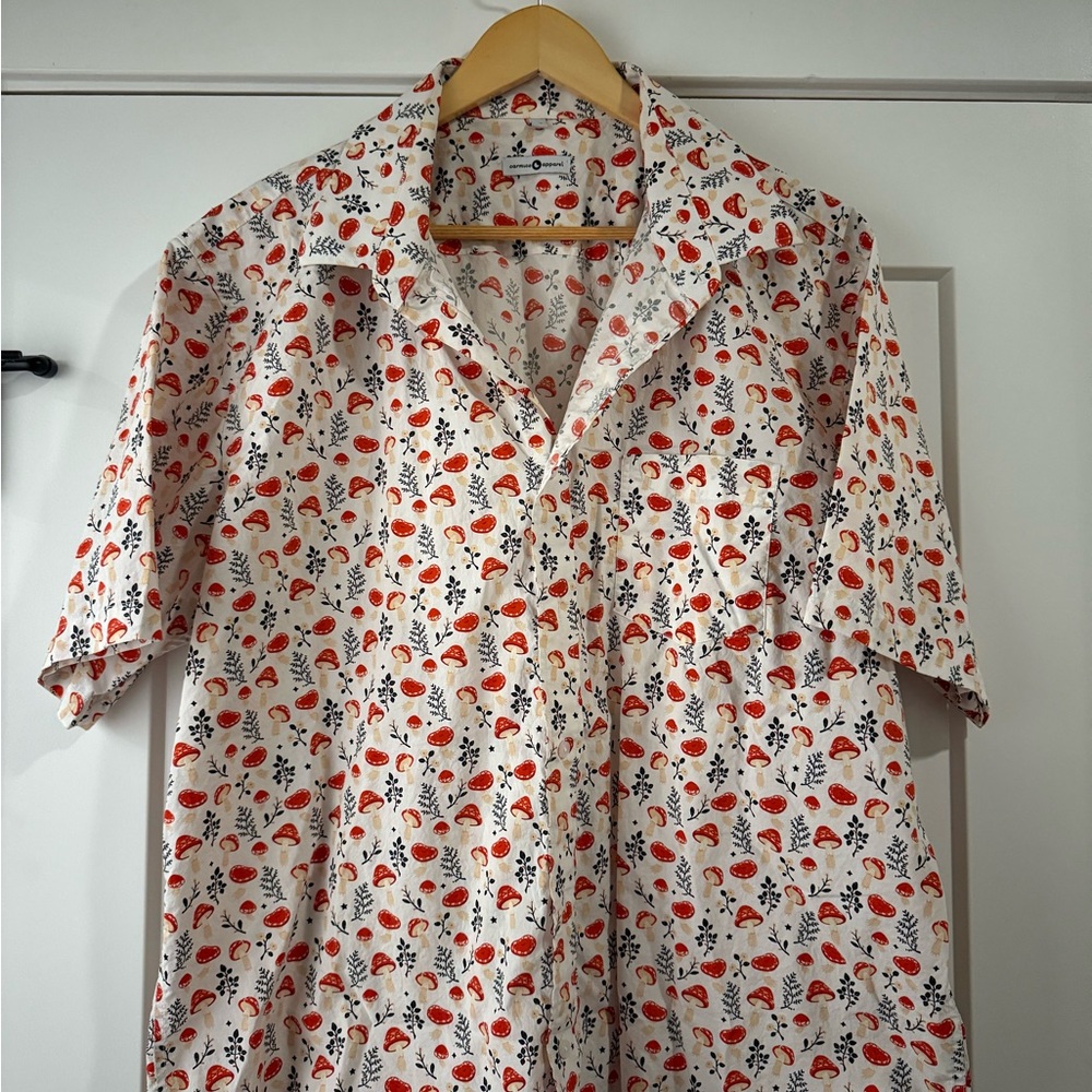Carmico Mushroom Printed Button-Up
